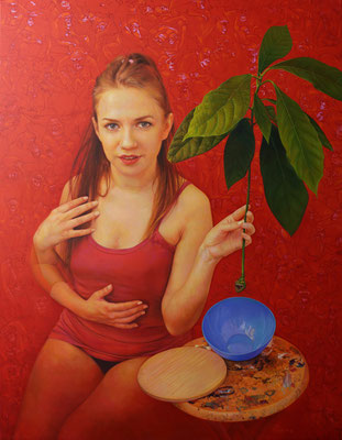 Anna Wypych (Polonia) - Recordando - Óleo sobre lienzo - 100x81