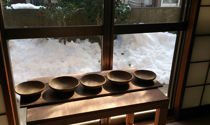 ～  型皿の試作  ～　まずは形を大事に☆彡・・・・・だなっ。　(2018.1.31) (c) Yukie Arai