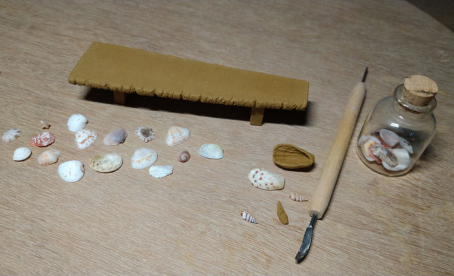 ～  夏の想い出  ～　貝殻モチーフの作品制作。拾い集めたワクワク感とあの夏の記憶がよみがえる...♪　　(2024.9.24) (c) Yukie Arai