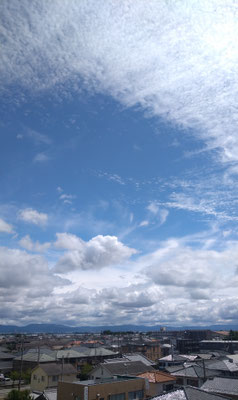 お盆の空　(2021.8.15) (c) Yukie Arai