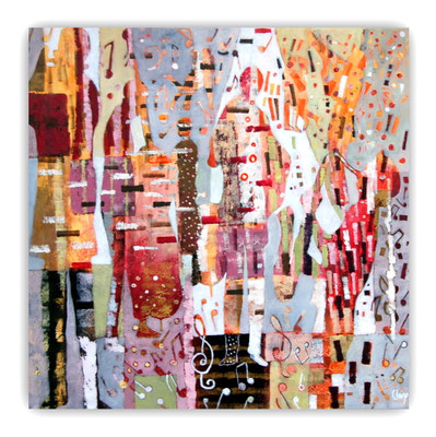 Un air de fête - 100 x 100 - vendue