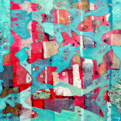ballet aquatique 50 x 50 - vendu