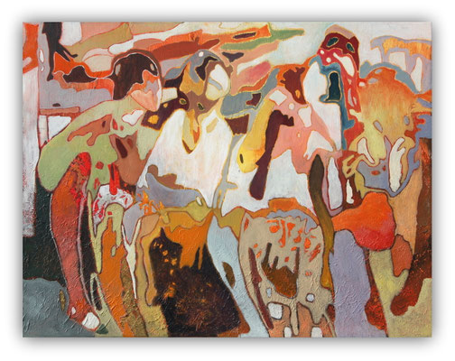cœurs joyeux - 116x89 vendu
