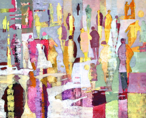 Allez dans le monde entier - 100 x 81 - vendu