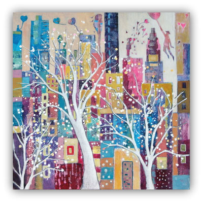 l'arrivée du printemps 90x90