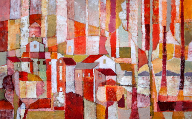 village de montagne 116 x 73 vendu