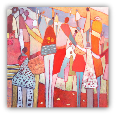 Jour de joie - 80 x 80 - vendu