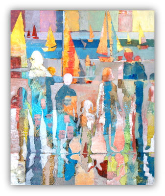 Les vacances - 63 x 73 - vendu