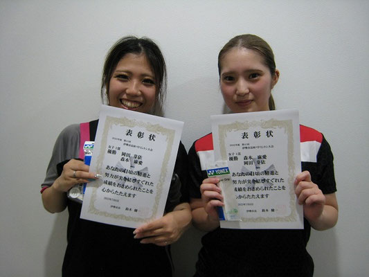 女子 １部　優勝