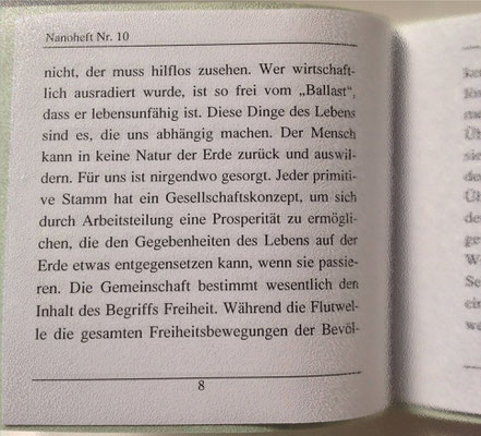 Petra Mettke, Karin Mettke-Schröder/Essay Freiheit/Thesen zum Gigabuch Michael/Nanobook Nr. 10/2005/Seite 8