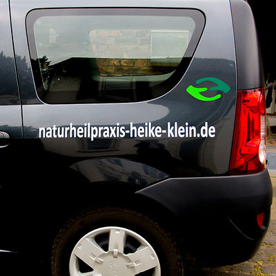 blickpunkte design Autowerbung Naturheilpraxis Heike Klein