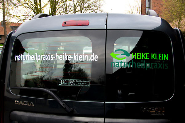 blickpunkte design Autowerbung Naturheilpraxis Heike Klein