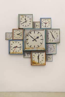Zeitvertreib, Öl/Acryl auf Leinwänden, 155 x 155 cm, 2022