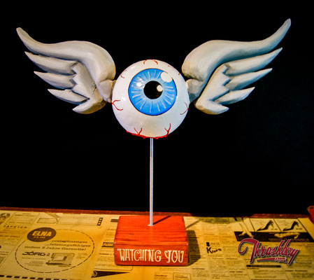 Flying Eye the first, handcarved, handpainted, one of a kind