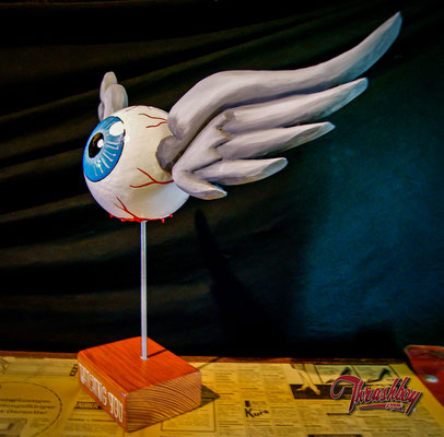Flying Eye the first, handcarved, handpainted, one of a kind
