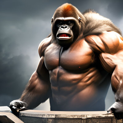 Bodybuilder Gorilla