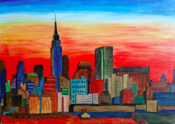 Ölbild von NYC (no date)