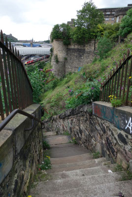 A way down from the hill