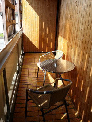Balkon zum Hotelzimmer