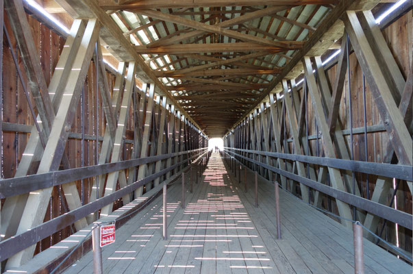 Covered bridge from the inside