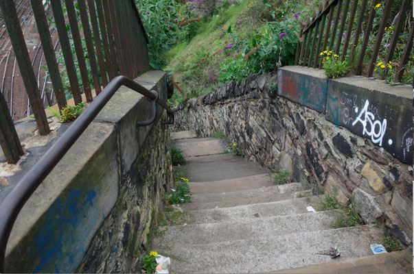 A way down from the hill