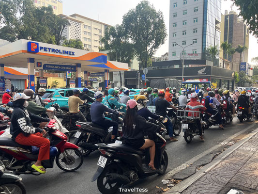 Scooters in Ho Chi Minh-stad