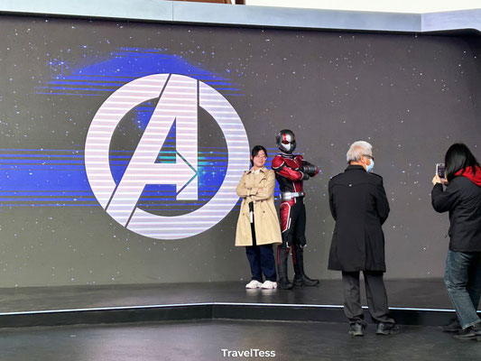 Op de foto met de Avengers