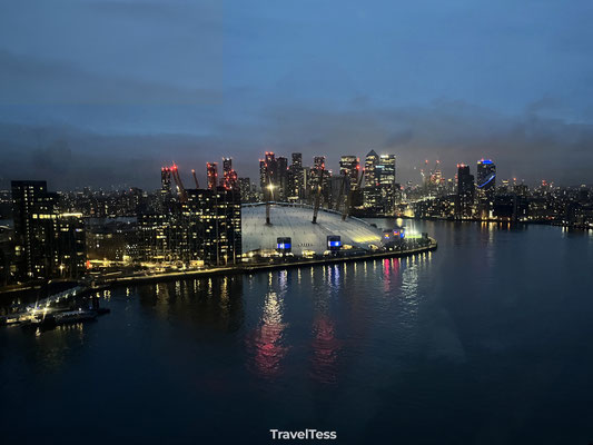 O2 Arena vanuit kabelbaan