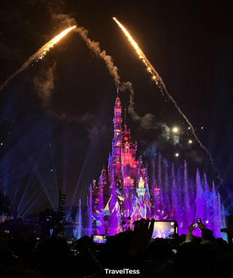 Eindshow bij het Disney kasteel
