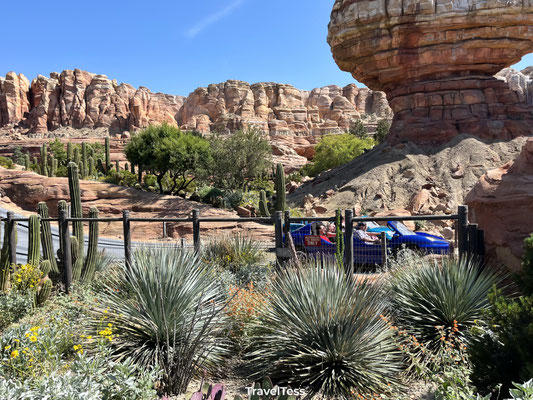 Cars attractie in Disneyland