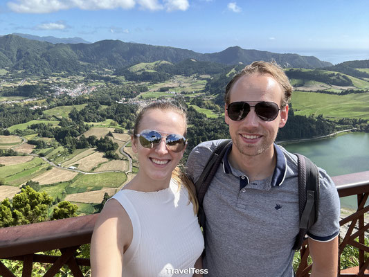 Uitzichtpunt bij Lagoa das Furnas