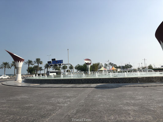 Fontein rotonde in Doha