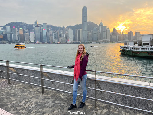 Zonsondergang Hong Kong