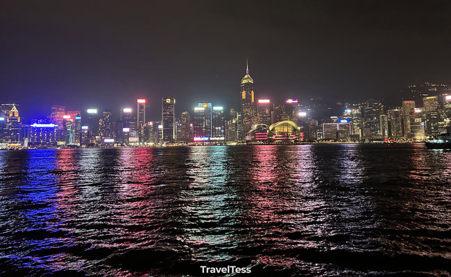 Lichtshow Hong Kong Island
