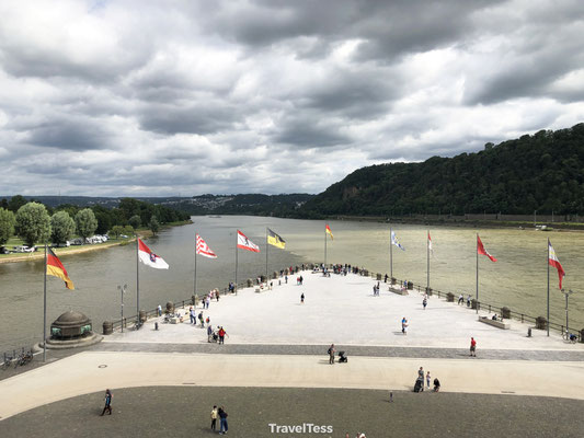 Kruispunt rivieren Koblenz