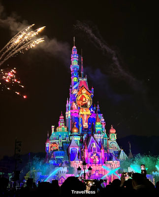 Eindshow bij het Disney kasteel