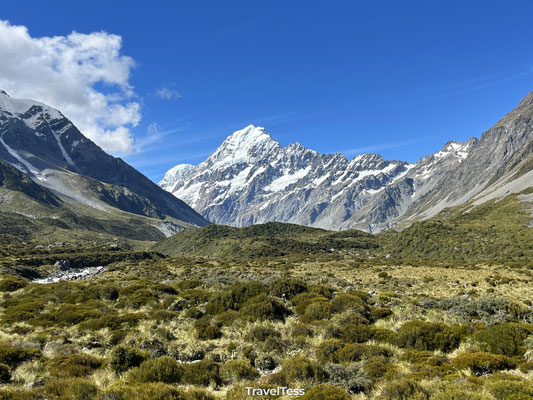 Uitzicht op Mount Cook