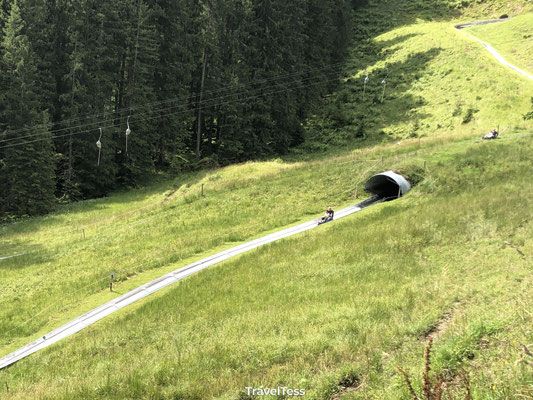 Rodelen op Pilatus berg