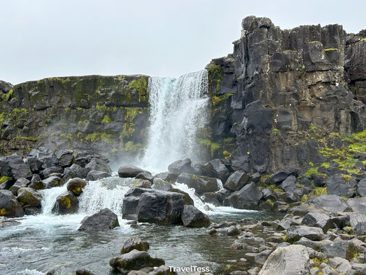 Waterval in Þingvellir National Park