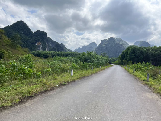 Scooter rijden naar Phong Nha