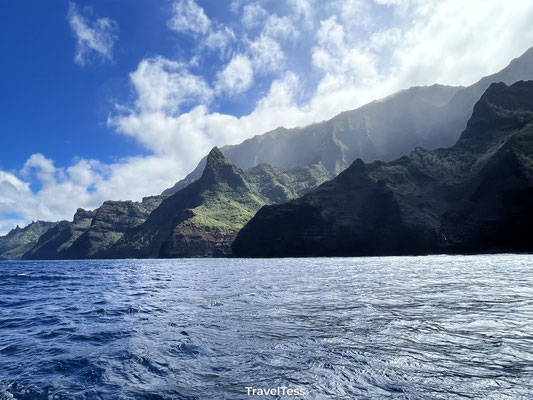Groene kliffen van de Nā Pali kust