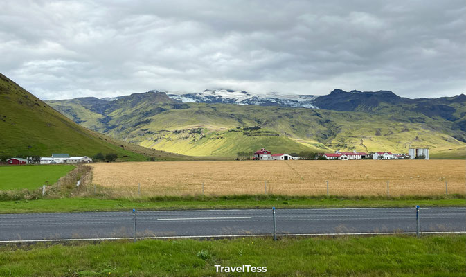 Uitzichtpunt op Eyjafjallajökull gletsjer