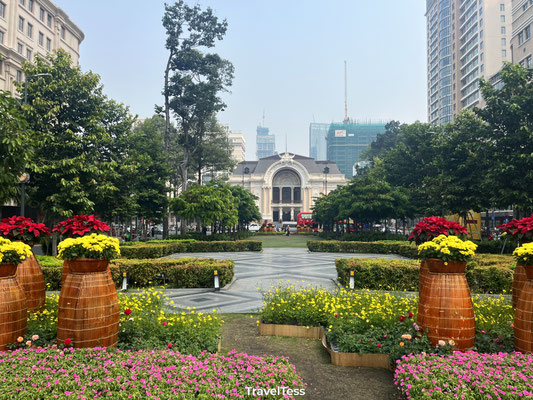 Plein in Ho Chi Minh-stad