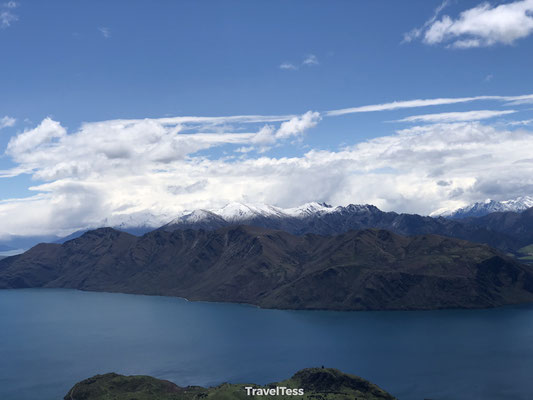 Besneeuwde bergen Lake Wanaka