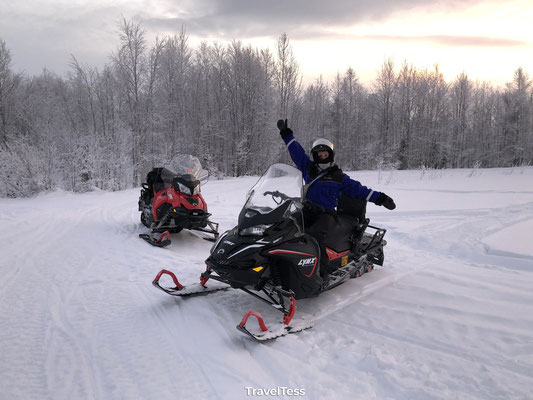 Sneeuwscooter tocht Lapland
