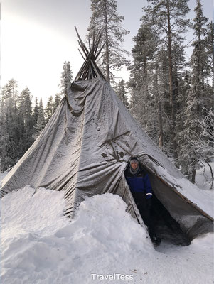 Sami tent in Lapland