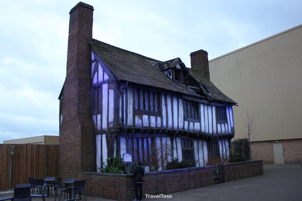 Het oude huis van de ouders van Harry Potter