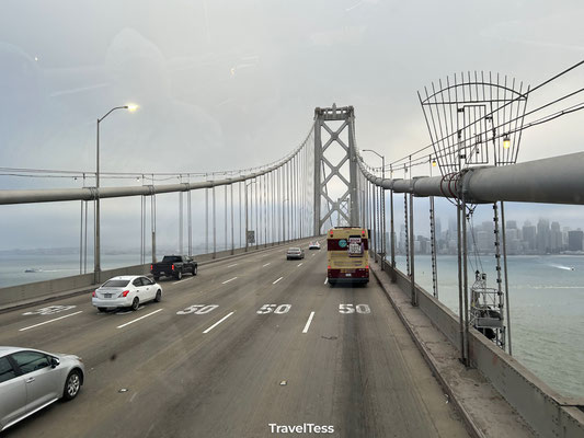 Rijden over Bay Bridge