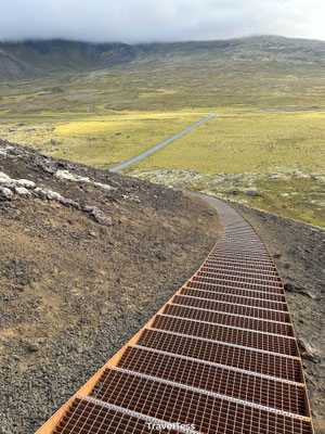 Afdaling Saxhóll Crater