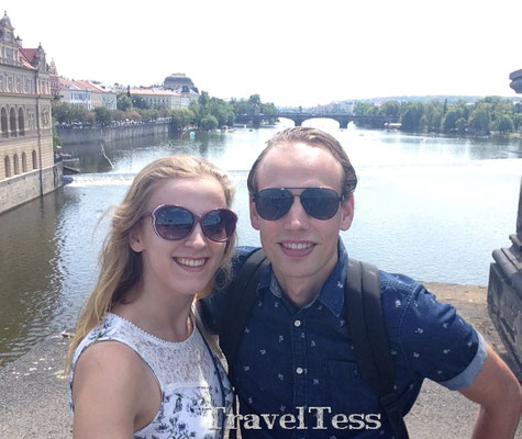 Op de Karelse Brug in Praag